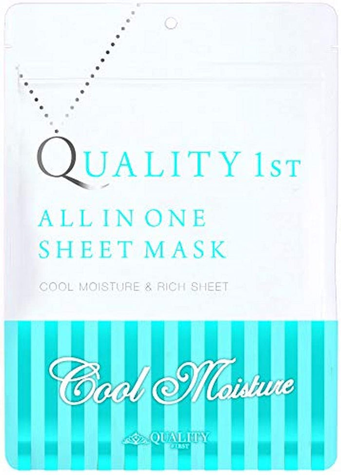 Quality 1St All-In-One Grand Cool Moist Face Mask - 7 Sheet Pack