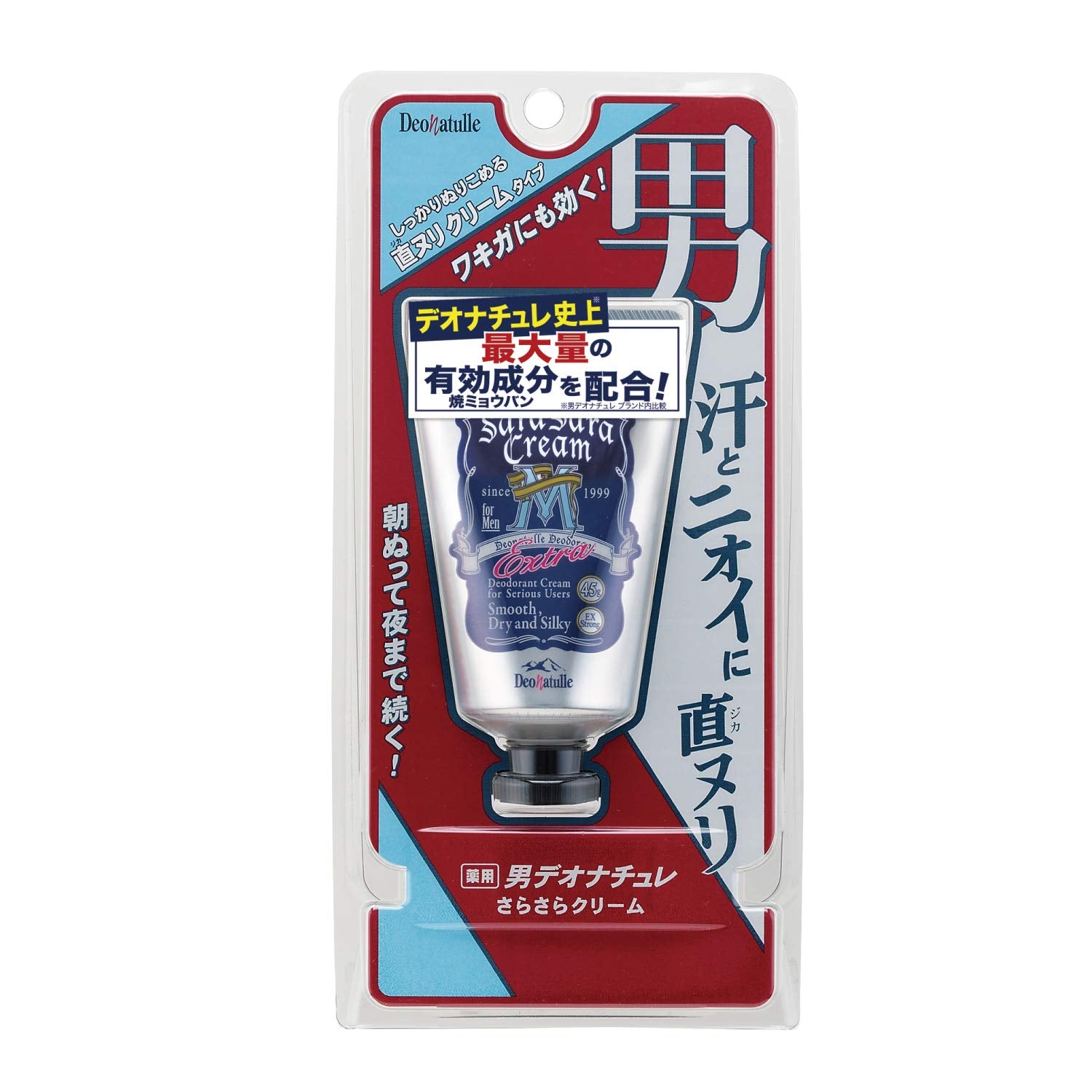 Deonatulle Men's Smooth Cream for Underarms Antiperspirant 45g