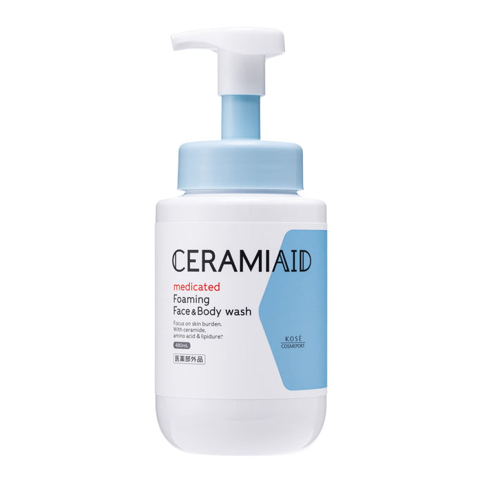 Ceramiaid Kose Medicated Face & Body Wash for Sensitive Skin 480ml