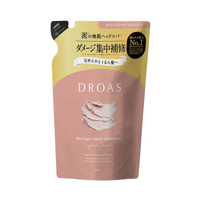 Droas Damage Repair Shampoo Refill 350ml Floral Scent Moisturizing Smooth Care