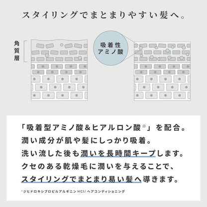 Retouch Moist Shampoo for Men 200ml - Perm Damage Repair & Scalp Care