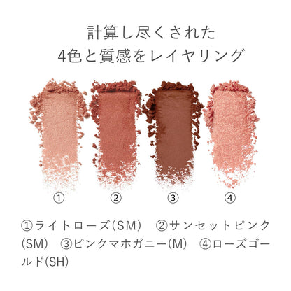 Rmk Synchromatic Eyeshadow Palette 05 Delightful Pearl Finish