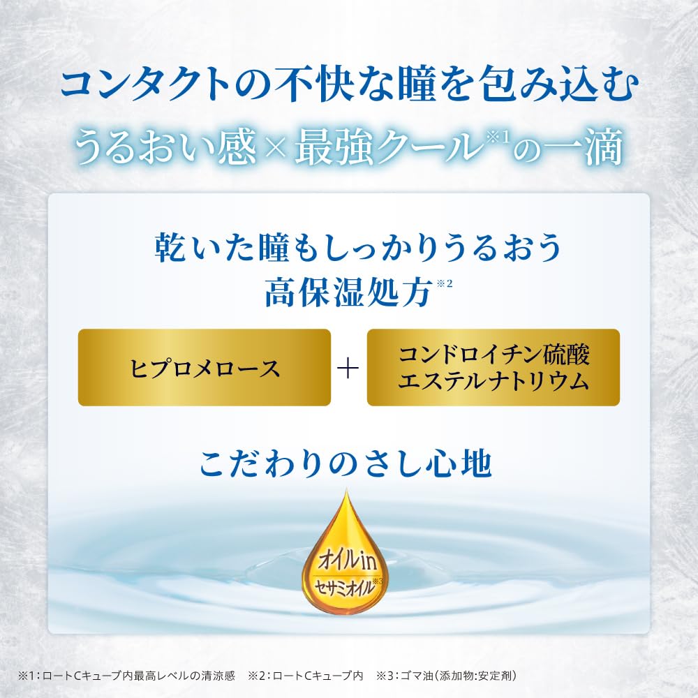 Rohto Pharmaceutical C Cube Premium Ice Spark 18ml OTC Eye Drops