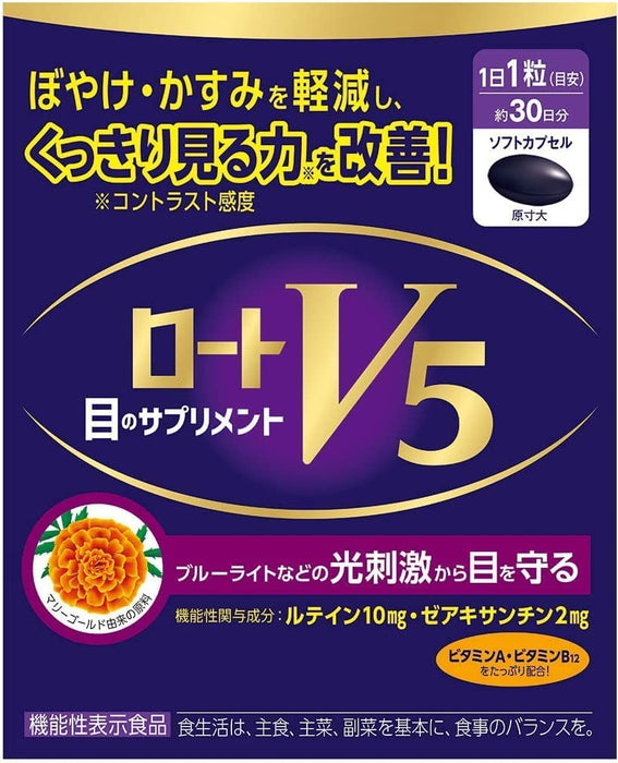 Rohto V5A 眼部保健品 30 片 – Rohto 制药