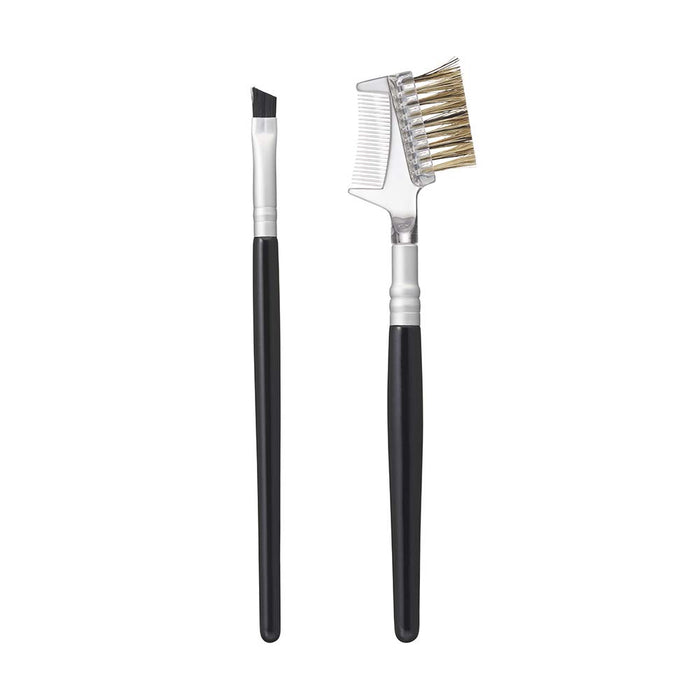 Rosie Rosa 3-Piece Black Eyebrow Brush Set Professional Makeup Tools