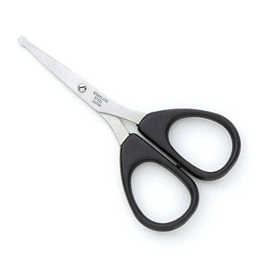 Rosie Rosa Rounded Tip Safety Scissors - For Hair and Nose Trimming Made in Japan