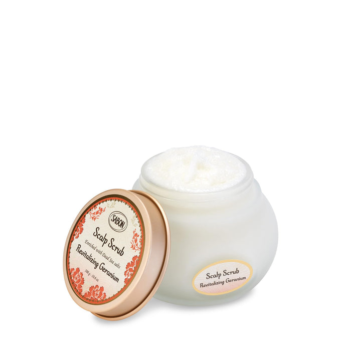 Sabon 300G Geranium Head Scrub for Replenishing and Revitalizing Hair