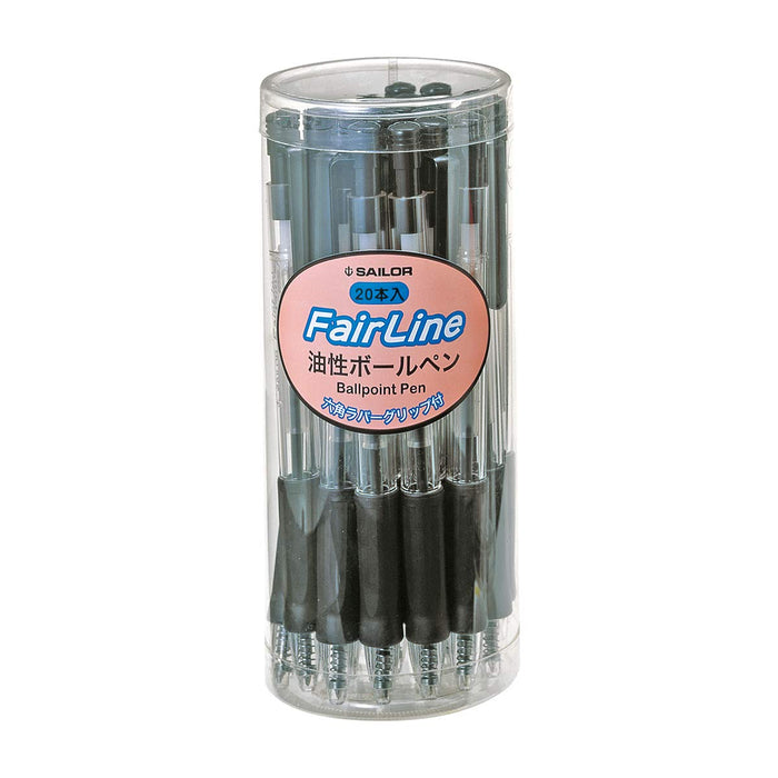 Sailor 鋼筆 Fairline 透明黑色原子筆 20 支裝型號 15-0811-000