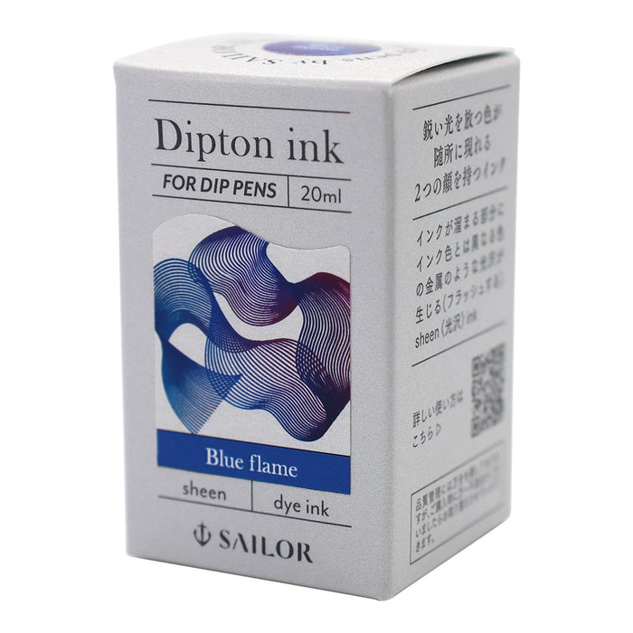 Sailor Fountain Pen Ink Bottle Dipton Blue 20ML Water-Based Dye 13-1800-201 Model
