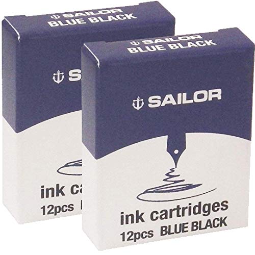 Sailor Fountain Pen with Blue Black Cartridge Ink 2 Boxes - Model 13-0402-144