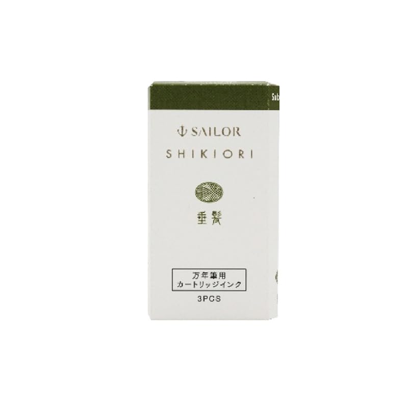 Sailor Fountain Pen Shikiori Water-Based Dye Cartridges 3 Pieces - 13-0350-227