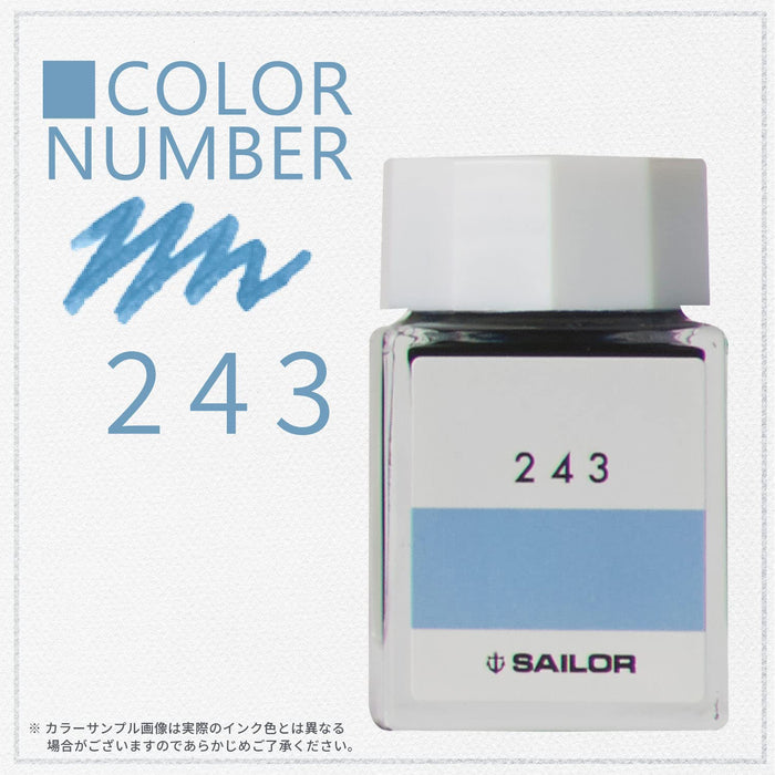 Sailor Fountain Pen with Kobo 243 Dye 20Ml Bottle Ink - Model 13-6210-243