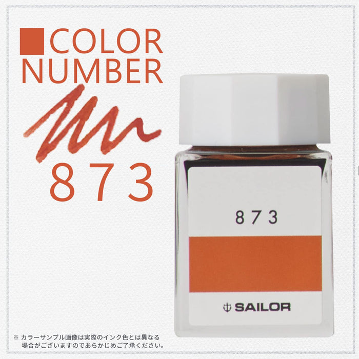 Sailor Fountain Pen with Kobo 873 Dye Bottle Ink 20Ml Capacity Model 13-6210-873