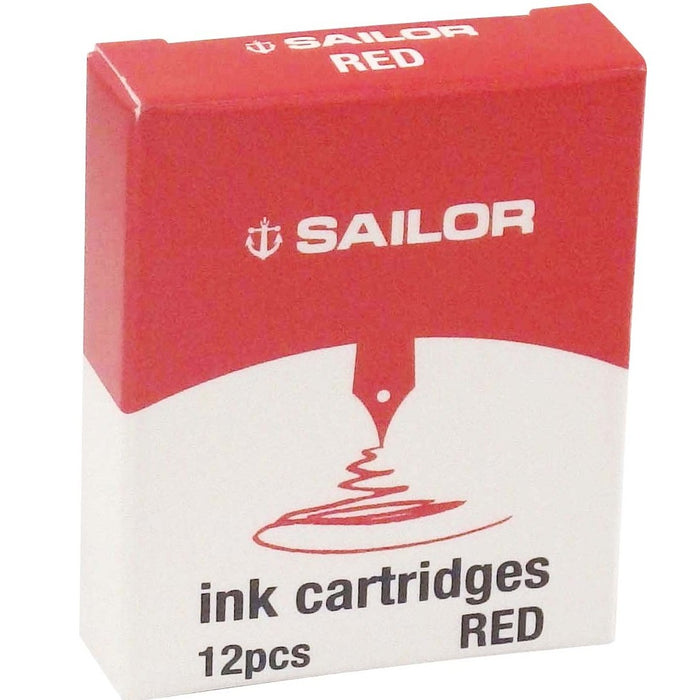 水手鋼筆，配有柔和的紅色墨盒墨水 13-0402-130