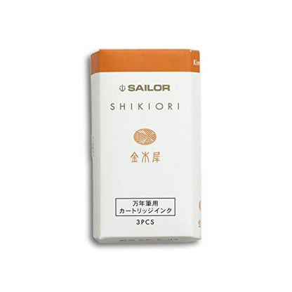 Sailor Fountain Pen Shiki Ori Cartridge Ink Osmanthus - 3 Piece Set