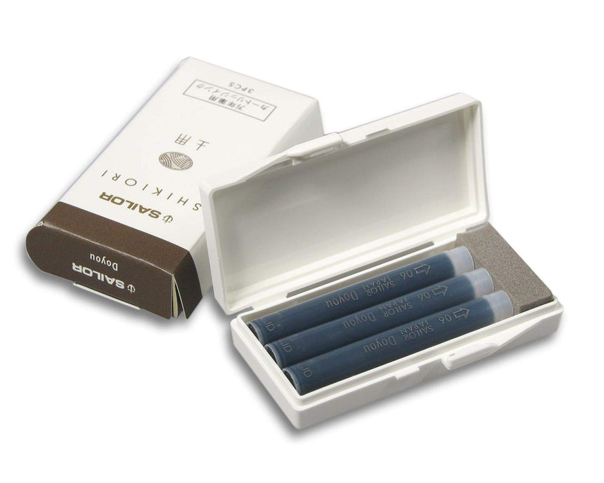 Sailor Shikiori Fountain Pen with 3-Piece Doyo Cartridge Ink Set