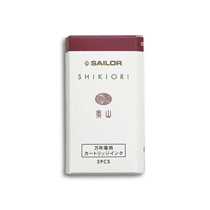 Sailor Fountain Pen Shikiori Okuyama Ink Cartridges 3-Piece Set