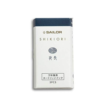 Sailor Fountain Pen Shikiori Ink Cartridge - 3 Pieces Yonaga Edition