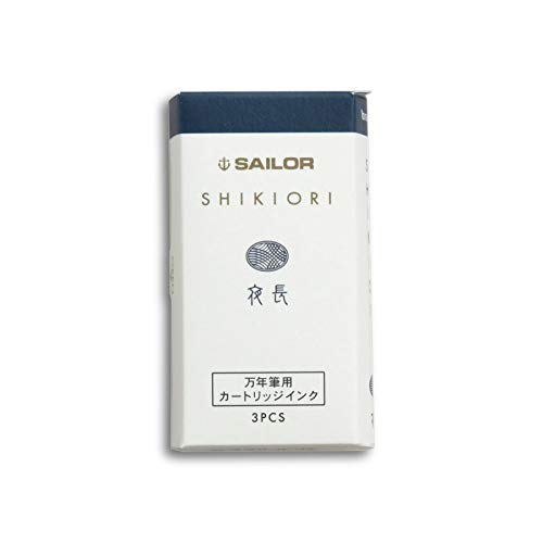 Sailor Fountain Pen Shikiori Ink Cartridge - 3 Pieces Yonaga Edition