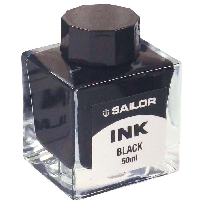 Sailor Fountain Pen Black Dye Bottle Ink 50ml - High Quality 13-1007-220