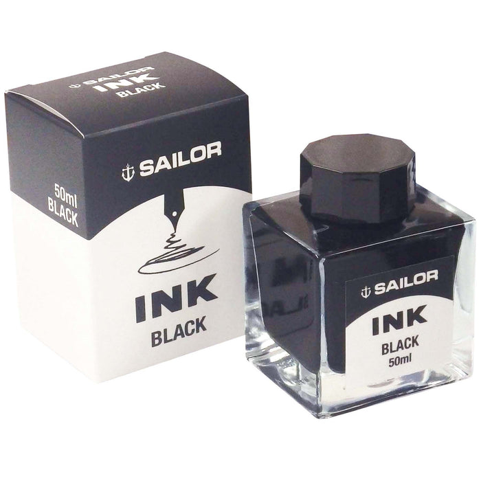 Sailor Fountain Pen Black Dye Bottle Ink 50ml - High Quality 13-1007-220