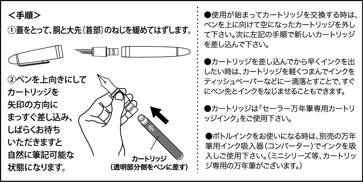 Sailor 钢笔染料墨盒墨水黑色型号 13-0404-120