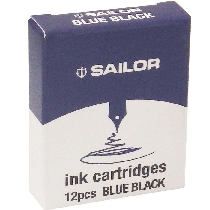 水手鋼筆藍色黑色染料墨水匣墨水 13-0404-144