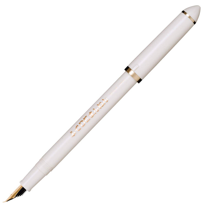 Sailor Fountain Pen Fude De Mannen Pearl White Model 12-0132-010