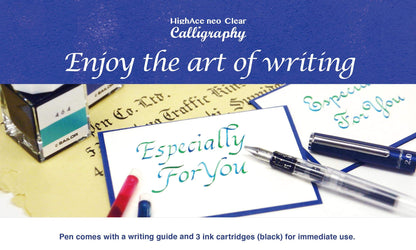 Sailor Fountain Pen Hiace Neo Clear 1.0mm Calligraphy Width Model 12-0155-100