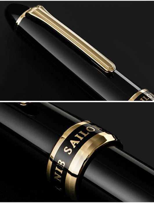 Sailor 钢笔 大号 Naginata 协和式 黑色 21K 10-7421-120 型号
