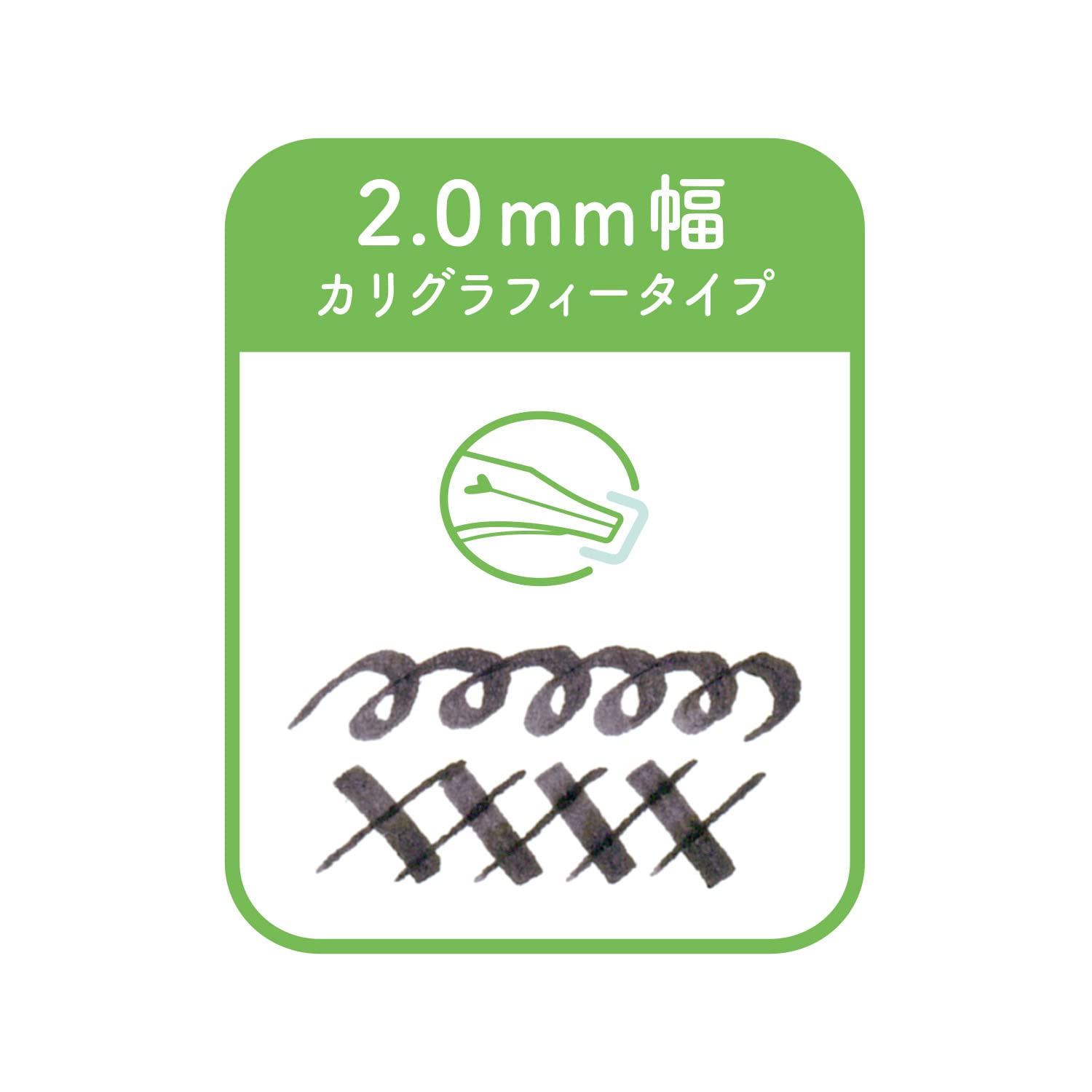 Sailor Fountain Pen Hocoro with 2.0mm Gray Nib - Model 12-0137-221