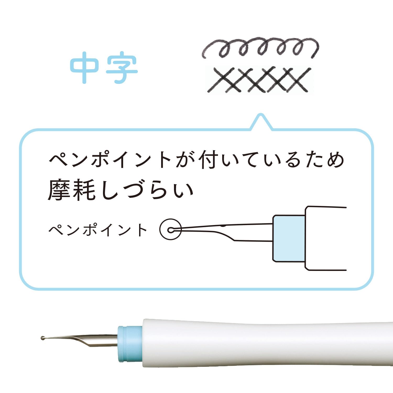 Sailor Medium Nib Fountain Pen Shiro 12-0135-410 Hocoro Dip Ink Pen