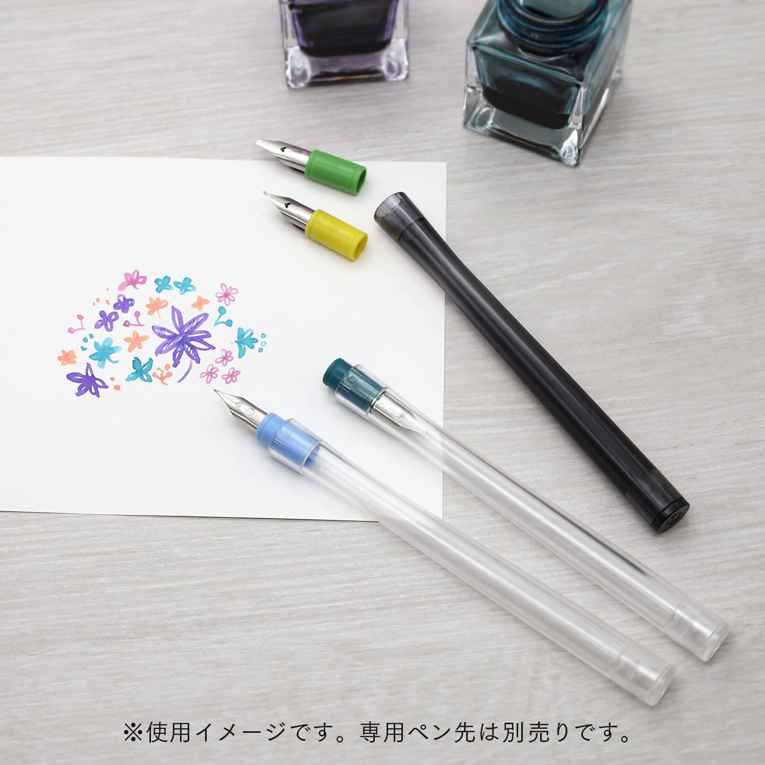 Sailor Fountain Pen Clear Black Barrel with Hocoro Nib Dip Model 14-0135-220