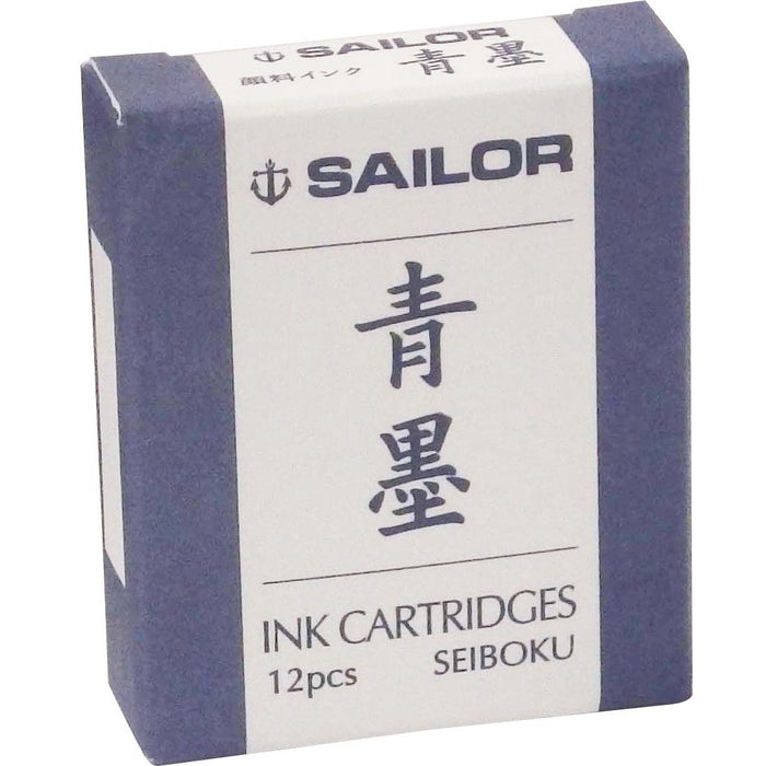 Sailor 钢笔配蓝色颜料墨水盒型号 13-0604-142