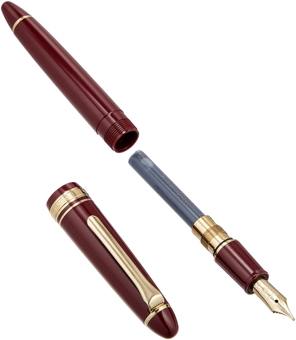 Sailor Fountain Pen Profit Casual Bold Gold Trim Red - Model 11-0570-630