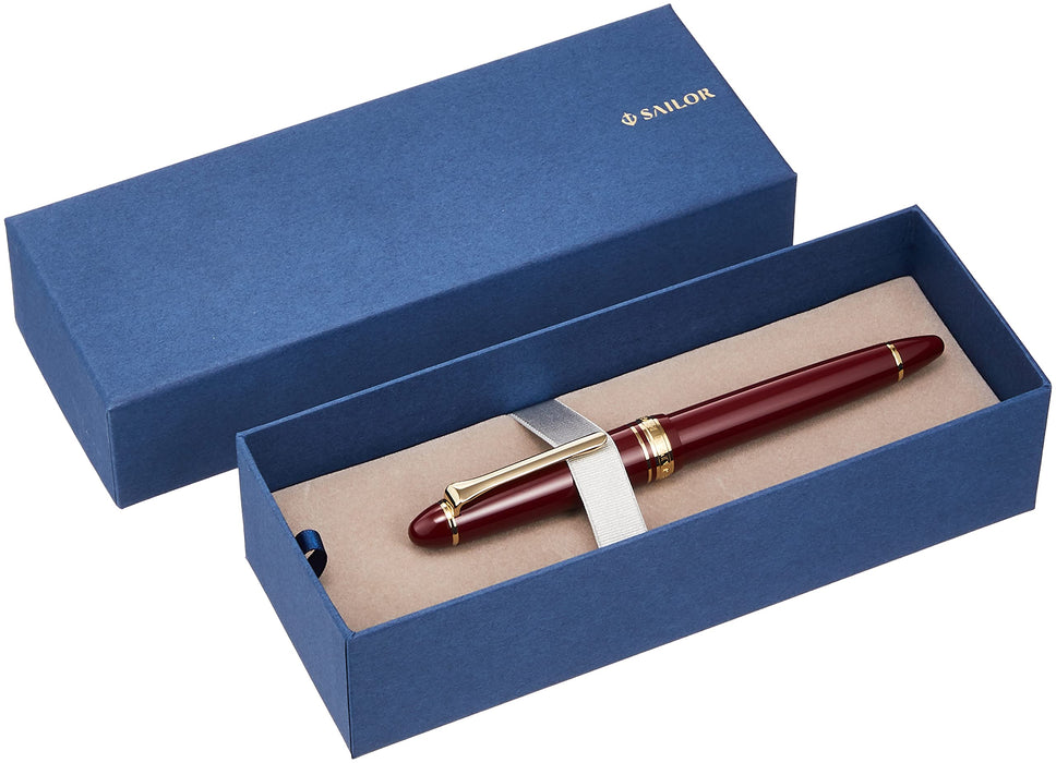 Sailor Fountain Pen Profit Casual Bold Gold Trim Red - Model 11-0570-630