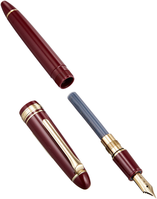 Sailor 鋼筆 Profit 休閒款，搭配金色鑲邊和超細紅色墨水 11-0570-130