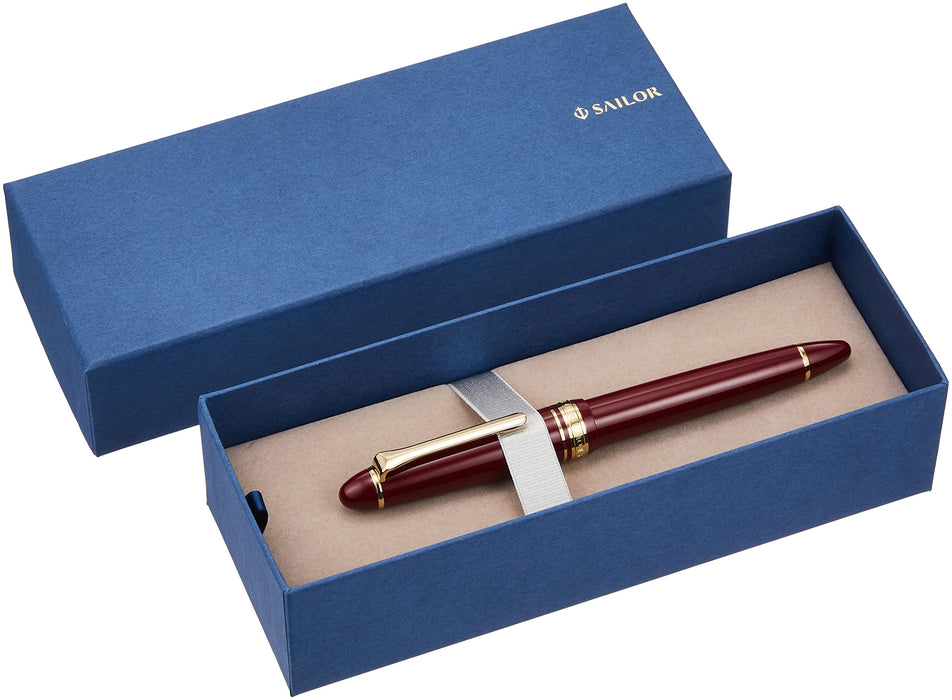 Sailor Fountain Pen Profit Casual with Gold Trim and Extra Fine Red Ink 11-0570-130