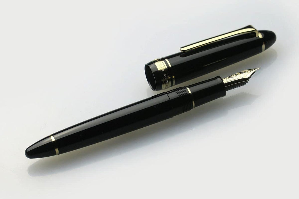 Sailor 鋼筆 Profit - 中型細黑色帶淺金色飾邊 11-1038-320