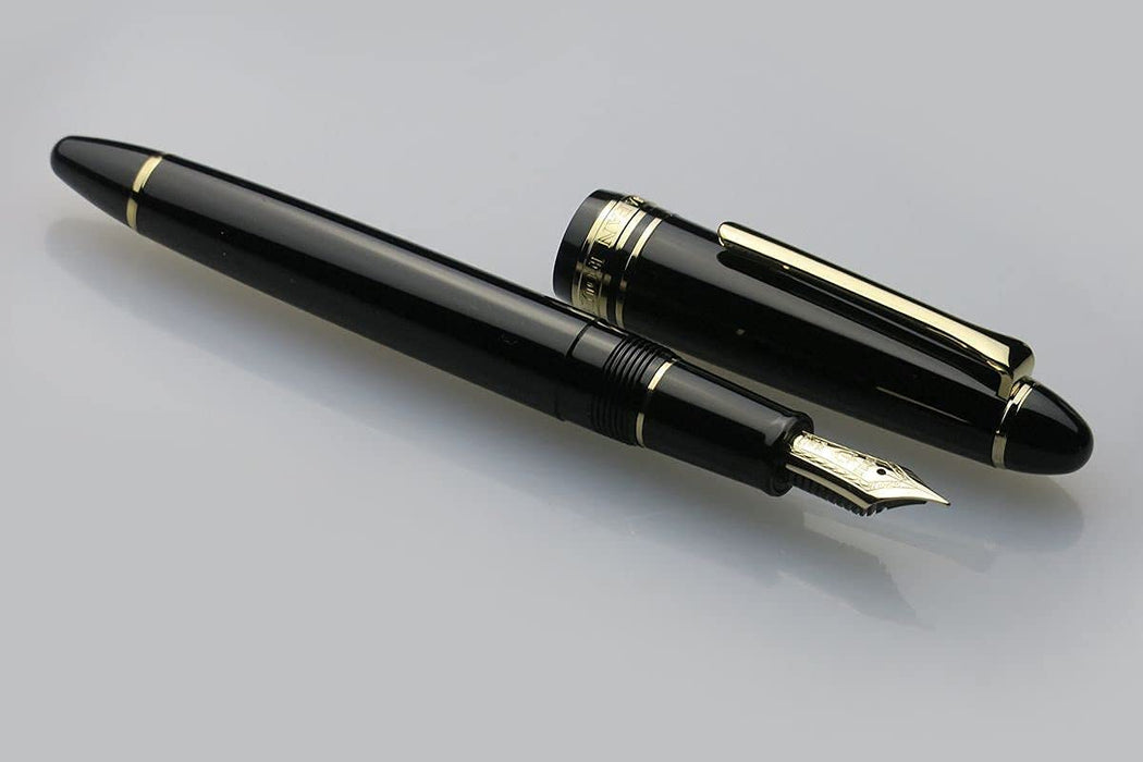 Sailor Fountain Pen Profit with Medium Point and Gold Trim in Black Model 11-1038-420