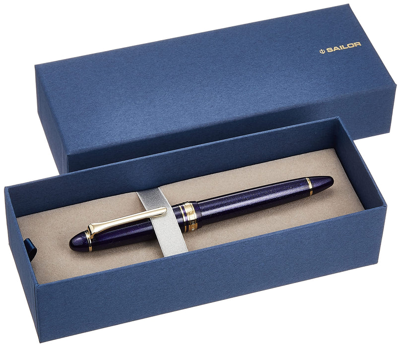 Sailor 鋼筆 Profit 淺金鑲邊加粗閃亮藍色型號 11-1038-640