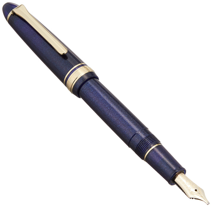 Sailor Fountain Pen Profit Light Gold Trim Shining Blue Music 11-1038-940