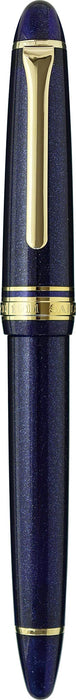 Sailor Fountain Pen Profit Light Gold Trim Shining Blue Zoom 11-1038-740