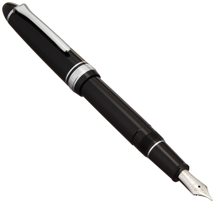Sailor Fountain Pen Bold Black with Light Silver Trim - Profit Series 11-1039-620