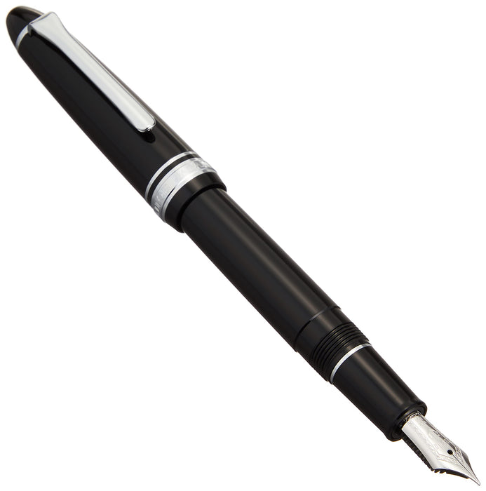 Sailor Fountain Pen - Profit Light Black Medium Fine 11-1039-320 with Silver Trim