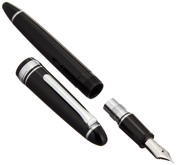Sailor Fountain Pen - Profit Light Black Medium Fine 11-1039-320 with Silver Trim
