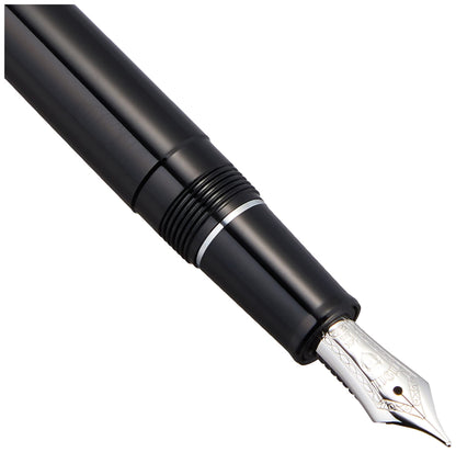 Sailor Fountain Pen - Medium Point Light Silver Trim Black Profit Series 11-1039-420
