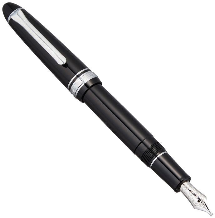 Sailor Fountain Pen Profit Light with Silver Trim and Zoom Black Model 11-1039-720