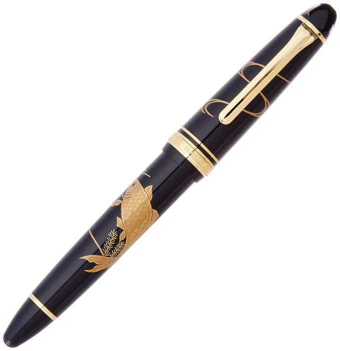 Sailor Medium Point Fountain Pen Profit Makie Carp Design Model 11-5012-420