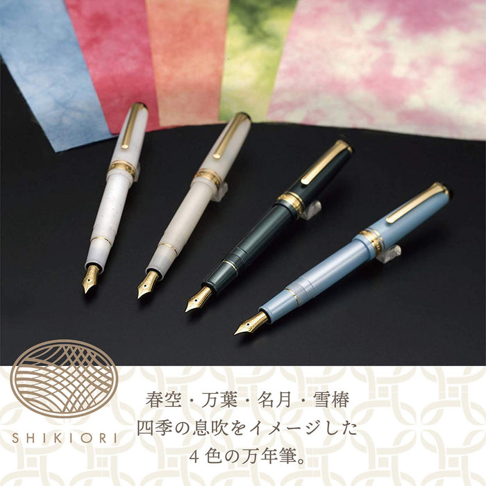 Sailor Fountain Pen Shikiori Setsugetsu Medium Fine Soraha Harusora 11-1224-301